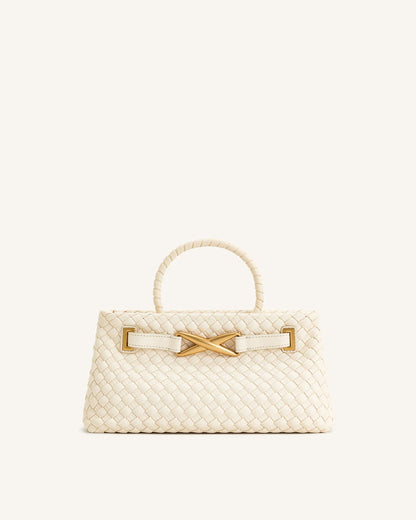 JW PEI ELORA WOVEN TOTE BAG – Women Bag (Cream)
