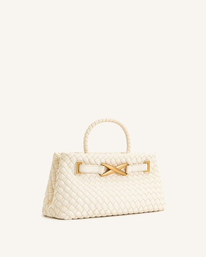 JW PEI ELORA WOVEN TOTE BAG – Women Bag (Cream)