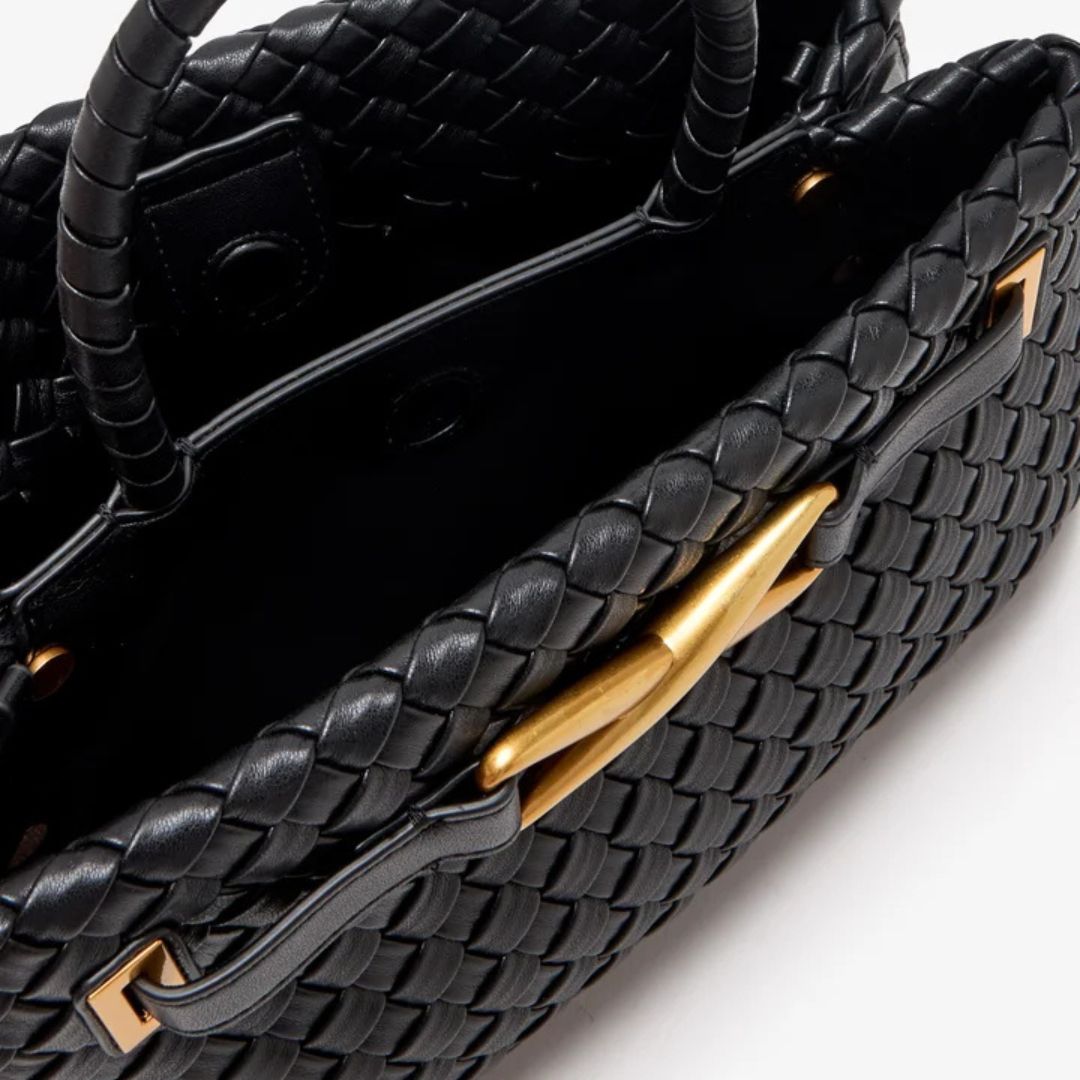JW PEI ELORA WOVEN TOTE BAG – Women Bag (Black)