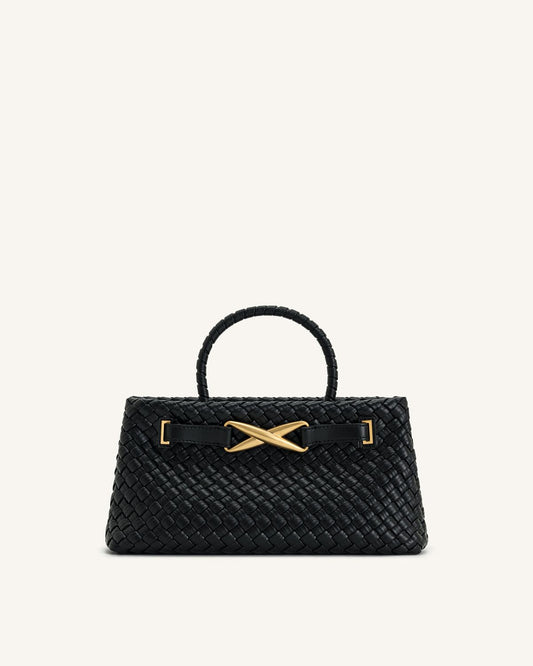 JW PEI ELORA WOVEN TOTE BAG – Women Bag (Black)