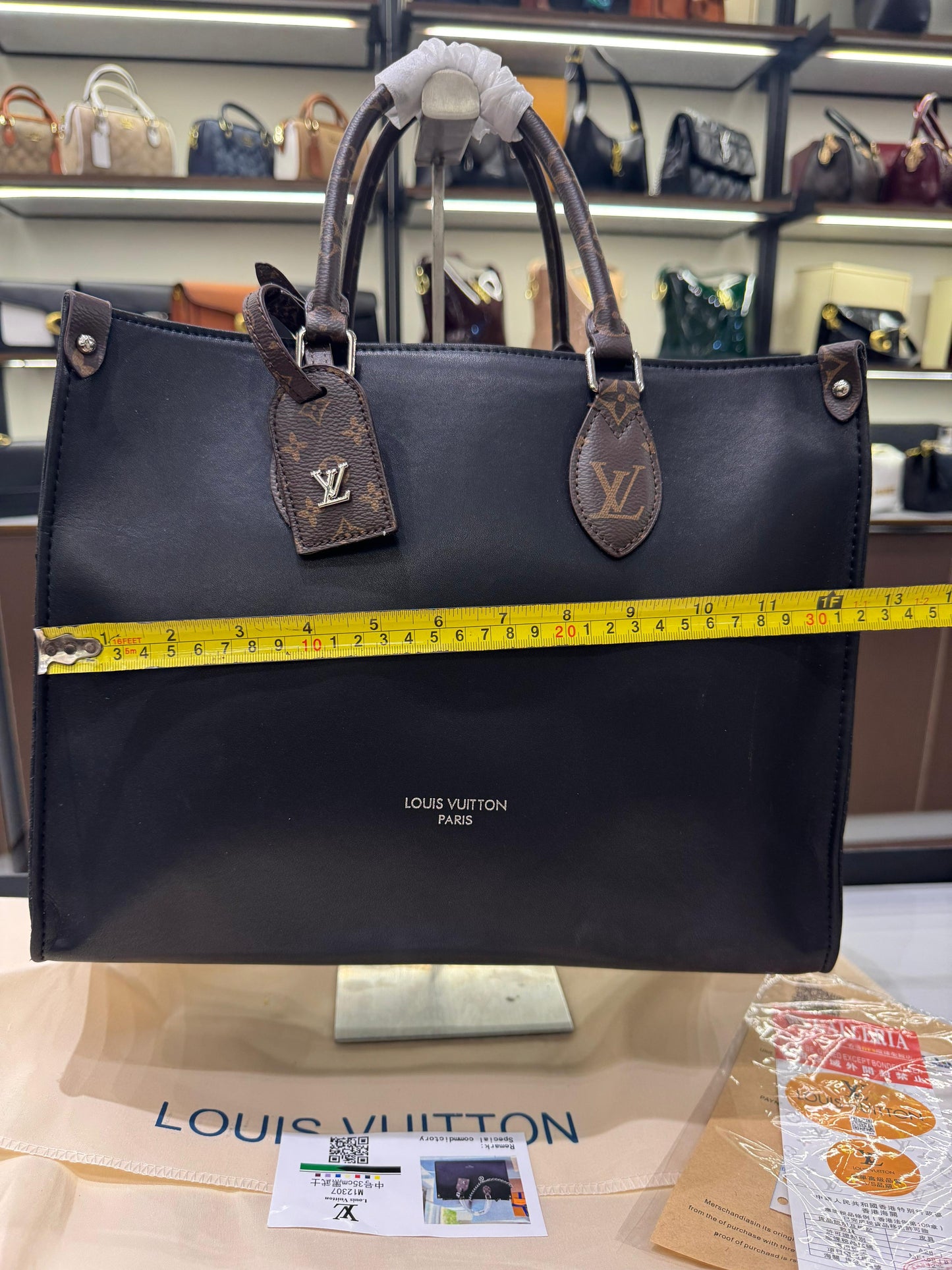 Louis Vuitton OnTheGo GM – Bicolour Monogram Empreinte Leather Tote Bag (Black)