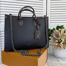 Louis Vuitton OnTheGo GM – Bicolour Monogram Empreinte Leather Tote Bag (Black)
