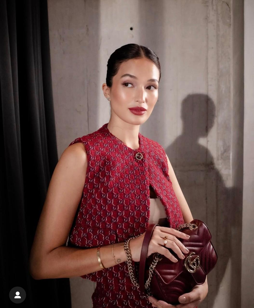 GUCCI GG Marmont 2.0 Quilted Leather Shoulder Bag (Red)