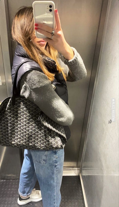 GOYARD 2 Pcs Set – Women Bag with Pouch (Black)