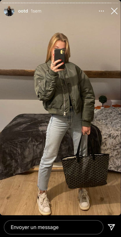 GOYARD 2 Pcs Set – Women Bag with Pouch (Black)