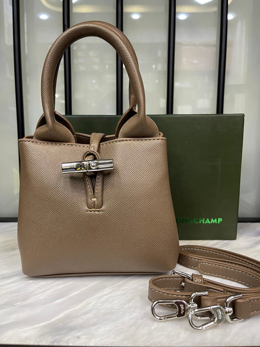 LONGCHAMP Le Roseau XS Handbag – Women Bag (Brown)