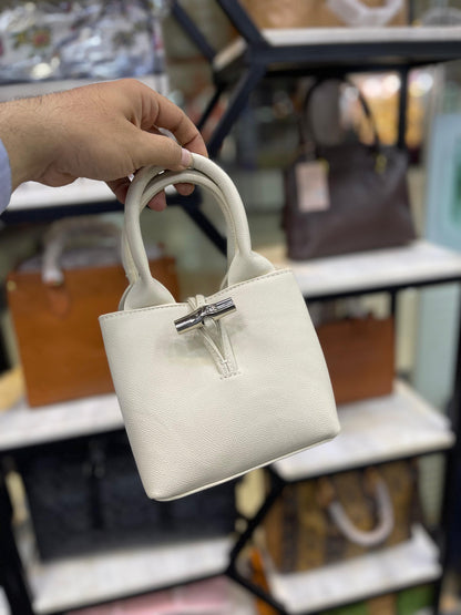 LONGCHAMP Le Roseau XS Handbag – Women Bag (Off White)