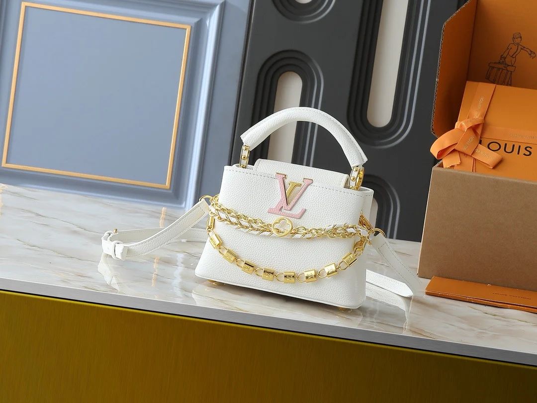 LOUIS VUITTON Capucines Mini – Women Bag (White)