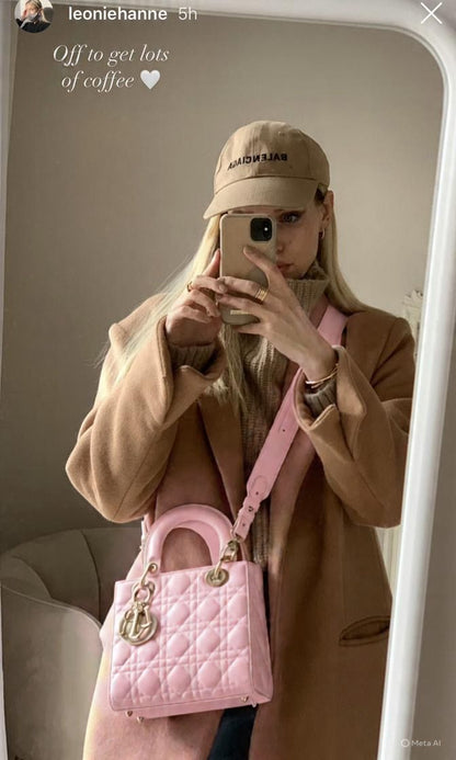 DIOR – Medium Lady Dior My ABCDior Women Bag (Pink)