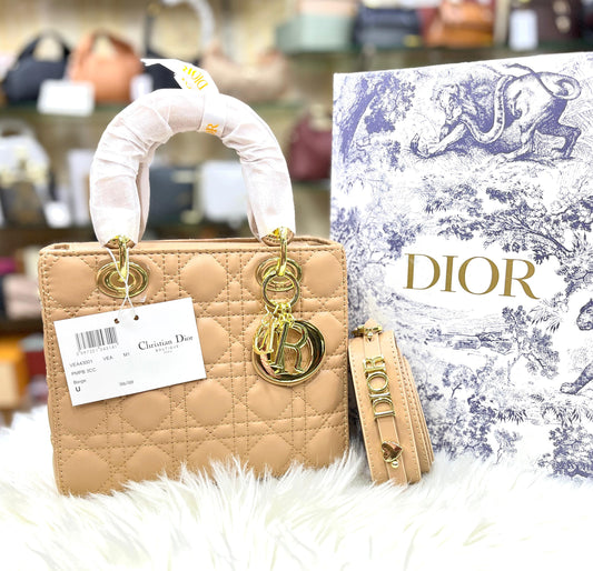 DIOR – Medium Lady Dior My ABCDior Women Bag (Beige)