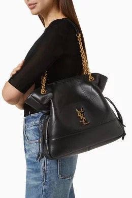 YSL – Luxury Leather Women Tote Bag (Black)