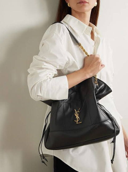YSL – Luxury Leather Women Tote Bag (Black)