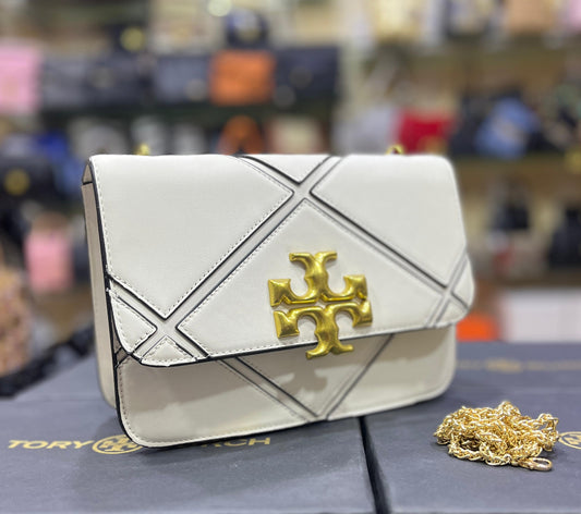 TORY BURCH ELEANOR – Diamond Women Bag (White)