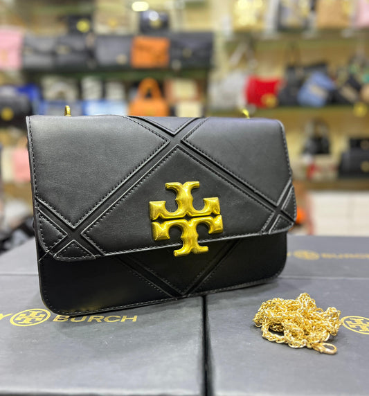TORY BURCH ELEANOR – Diamond Women Bag (Black)