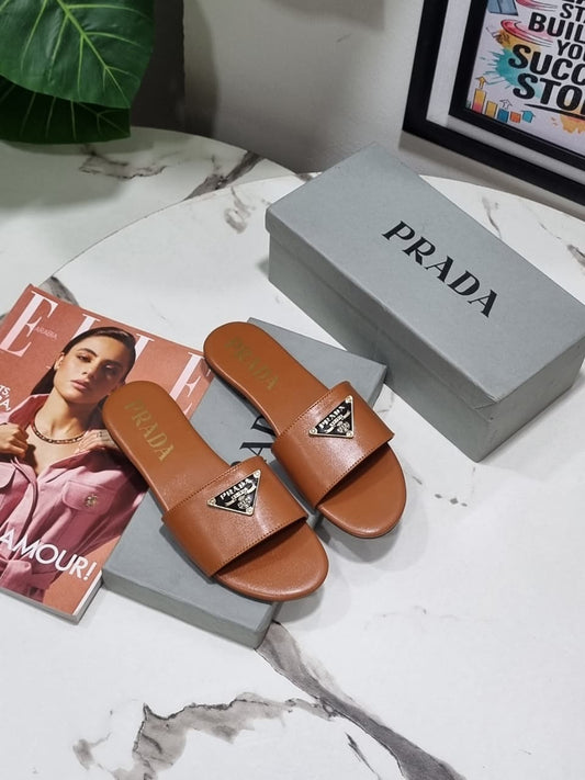 PRADA – New Arrival Women Slippers (Brown)