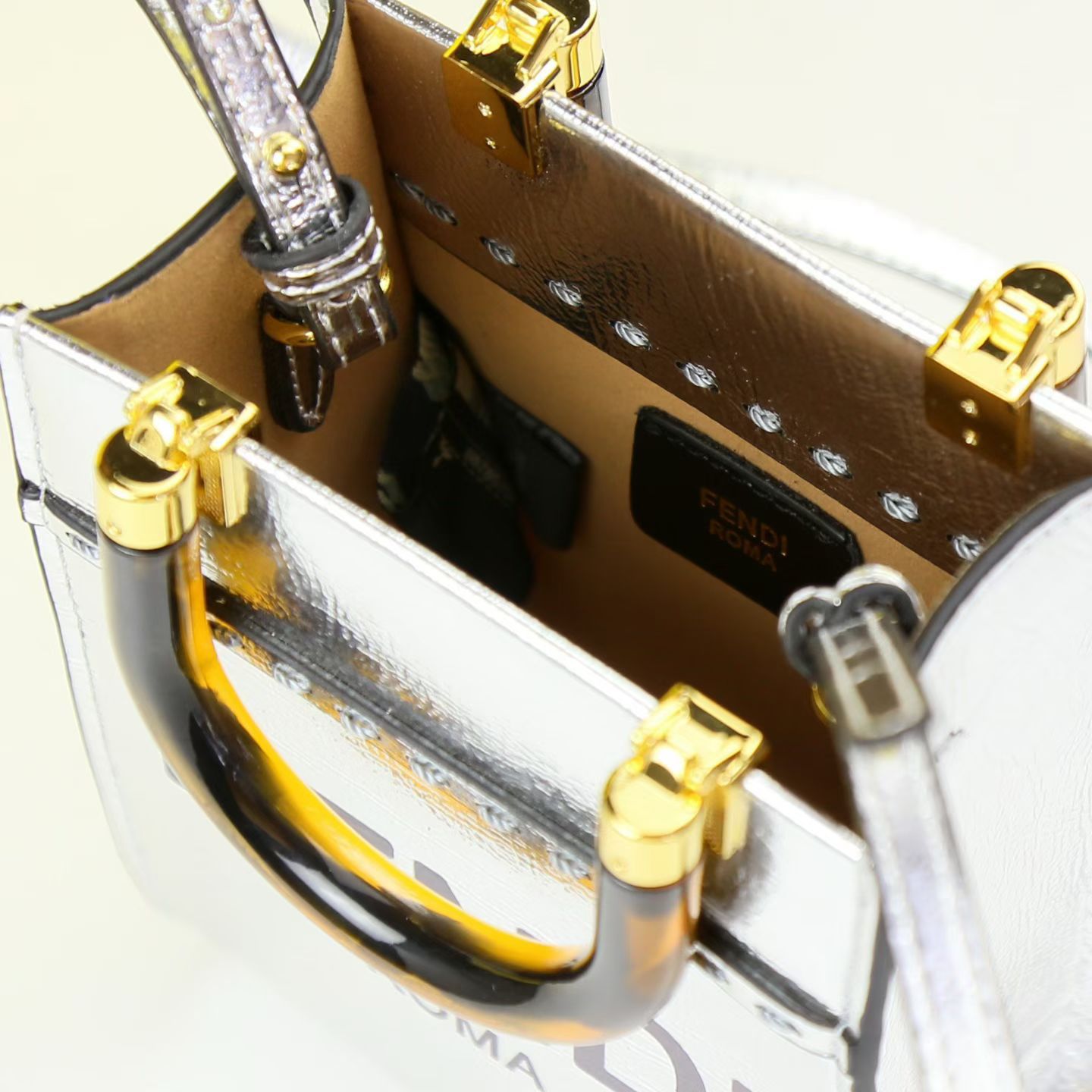 FENDI – Luxury Leather Women Bag (Silver)