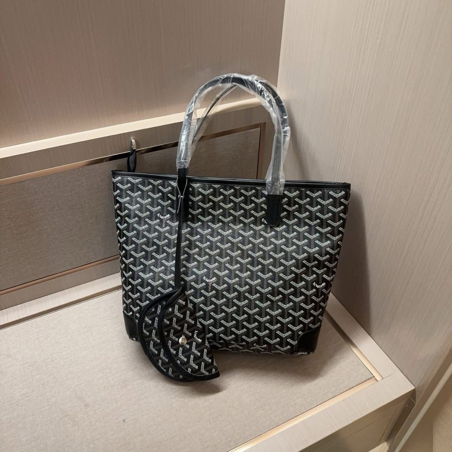 GOYARD 2 PCS SET – Women Bag with Pouch (Black)