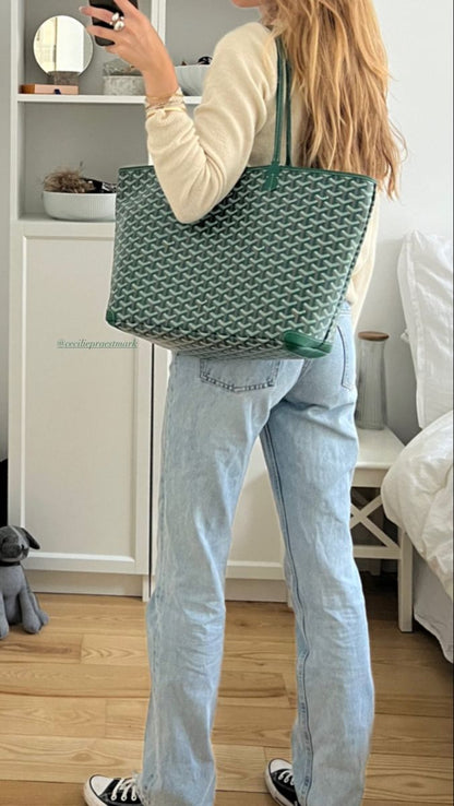 GOYARD 2 PCS SET – Women Bag with Pouch (Green)