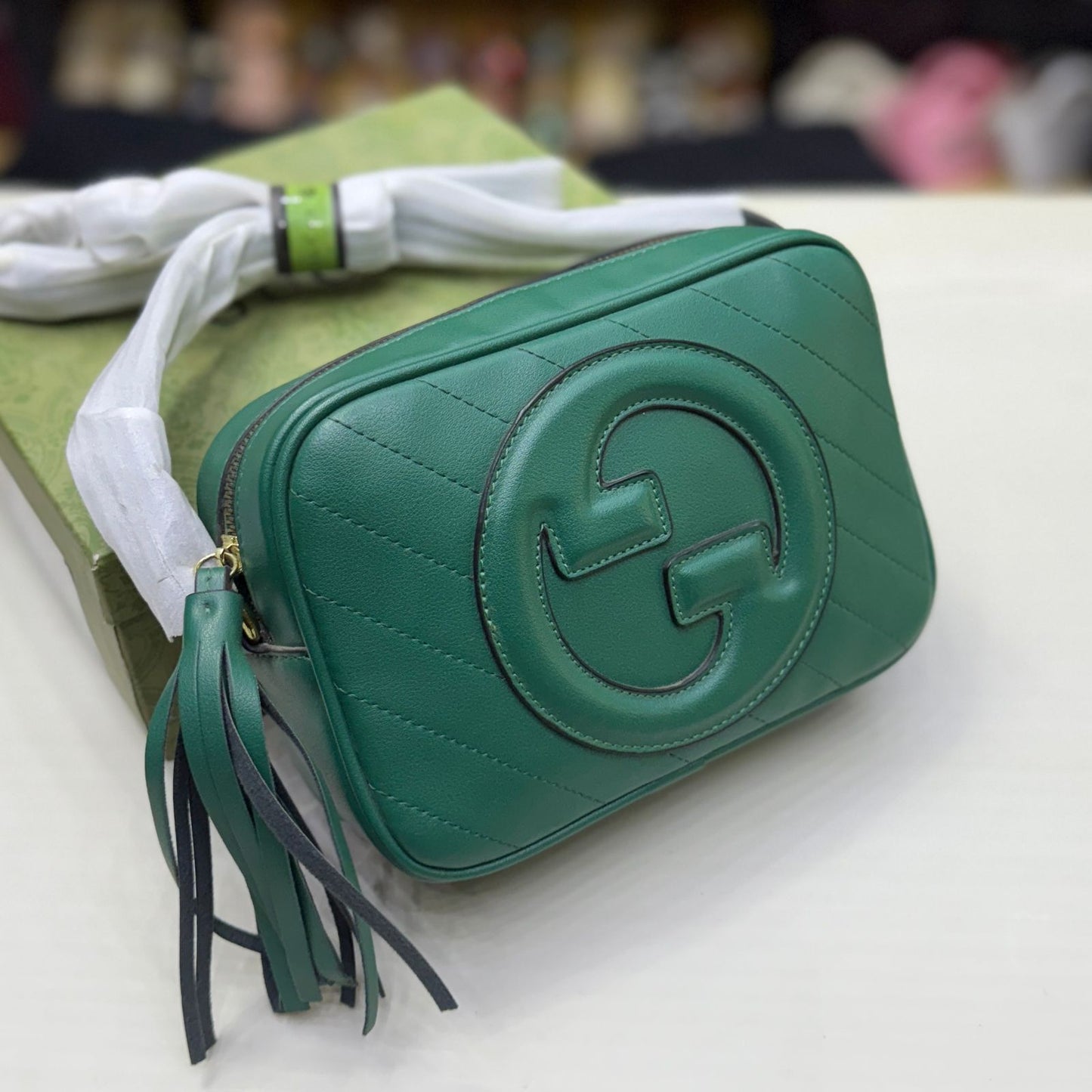 GUCCI CHAIN BAG – Women Bag (Green)
