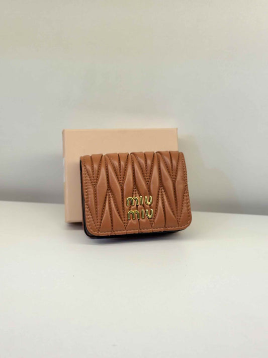 MIU MIU MORGAN – Women Card Case On Chain (Brown)