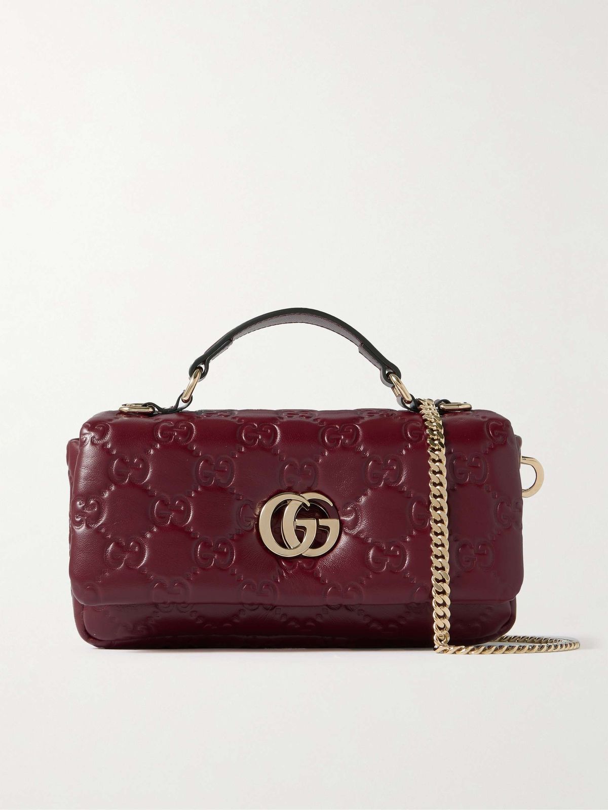 GUCCI GG MILANO – Women Small Top Handle Bag (Maroon)