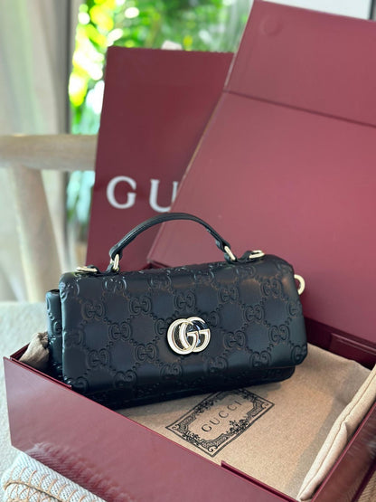 GUCCI GG MILANO – Women Small Top Handle Bag (Black)