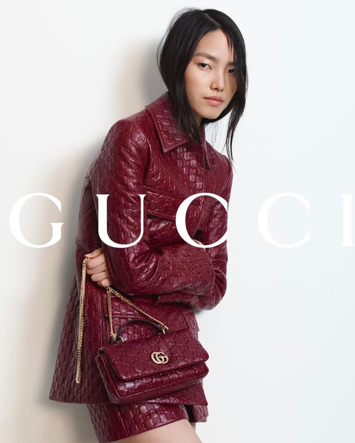 GUCCI GG MILANO – Women Small Top Handle Bag (Maroon)
