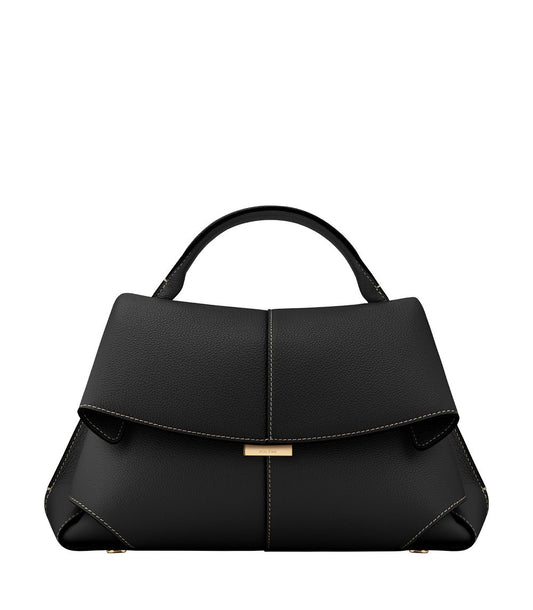 POLÈNE MOKKI – Women Handbag with Long Belt (Black)
