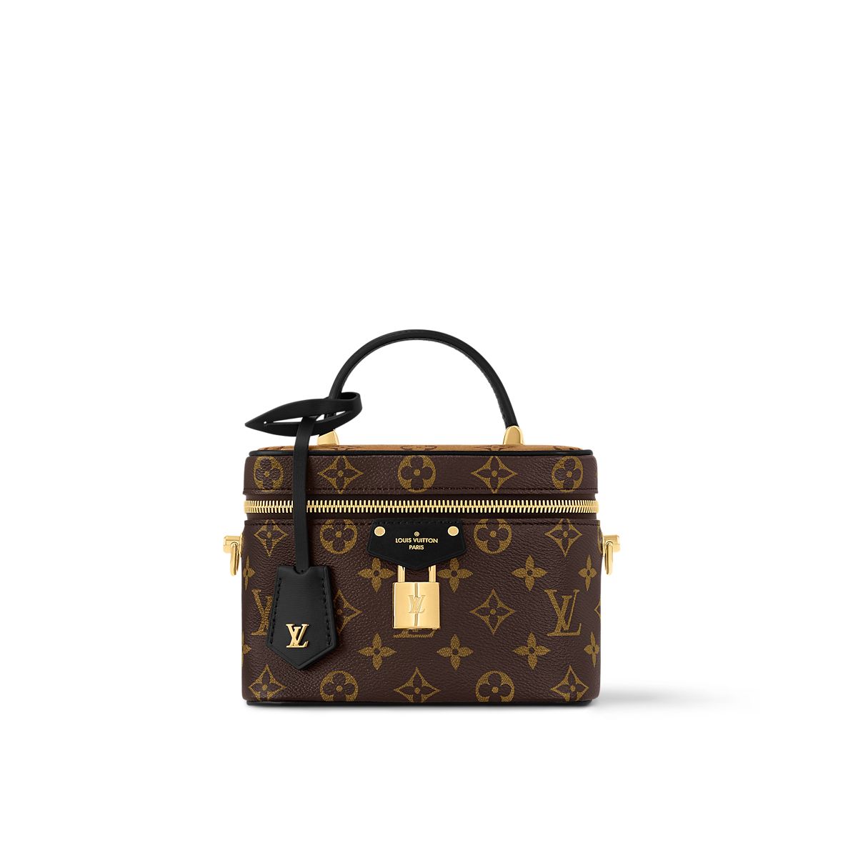 LOUIS VUITTON VANITY PM – Women Monogram Reverse Canvas Bag (Beige Brown)