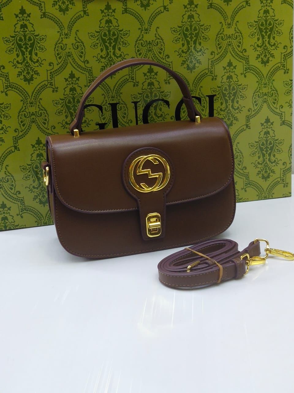 GUCCI CHAIN BAG – Women Shoulder Bag (Brown)