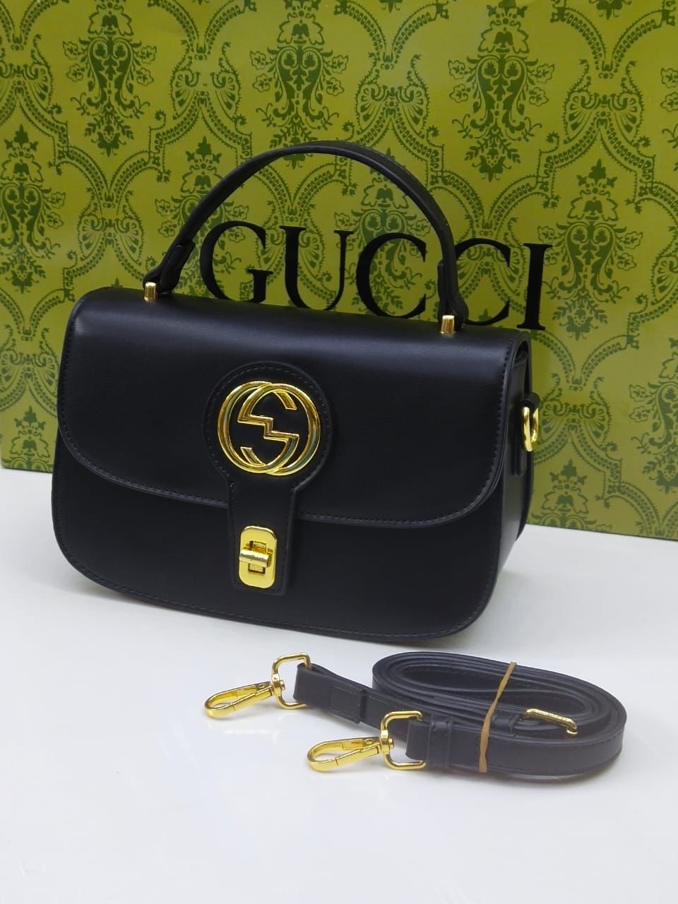 GUCCI CHAIN BAG – Women Shoulder Bag (Black)