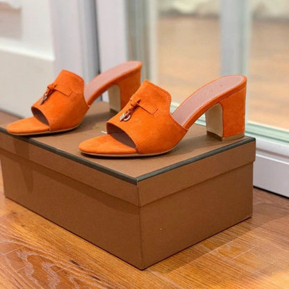 LORO PIANA SUMMER CHARMS – Women Sandals (Orange)