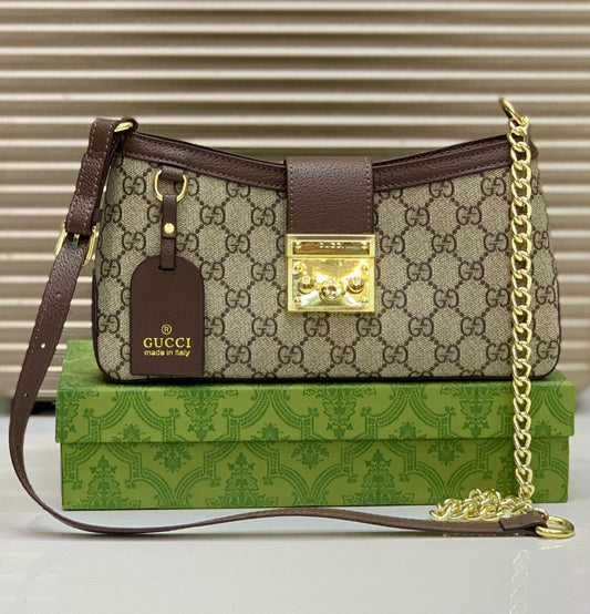 GUCCI PADLOCK – Women Shoulder Bag (New Design) (Chocolate)