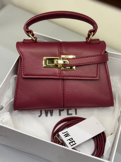 JW PEI ELISE – Women Top Handle Bag (Maroon)