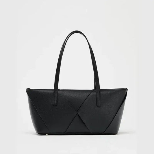 ZARA Women Bag – Premium PU Leather Casual Tote (Black)