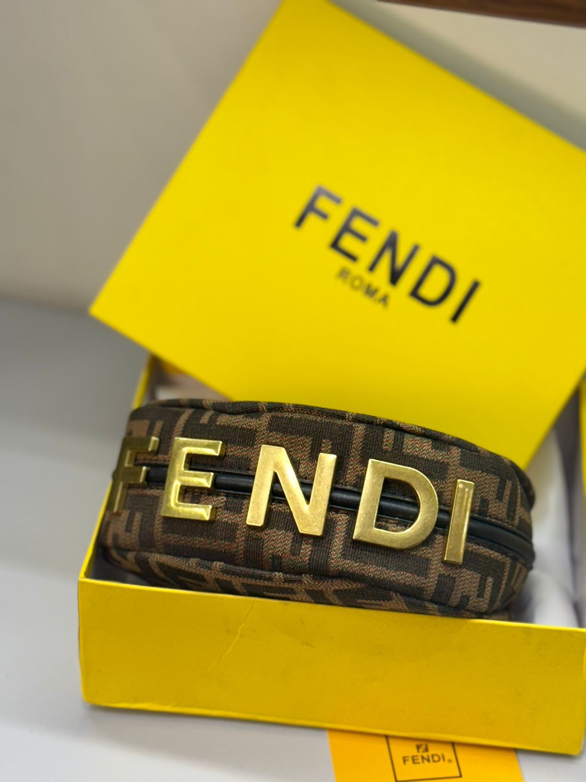 FENDI GRAPHY MINI – Women Bag | Luxury Leather Mini Hobo (Brown)