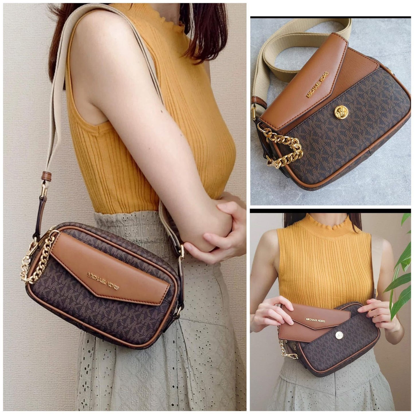 MICHAEL KORS – Women Bag | New Design Official Model | Premium Quality (Brown)