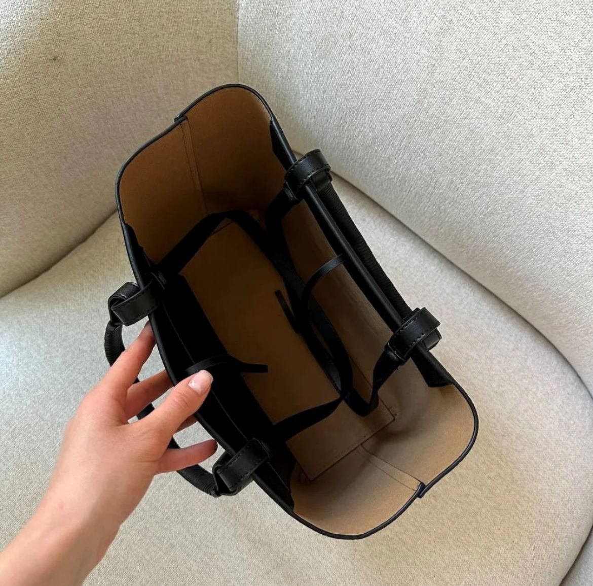 LOEWE – Women Bag | Premium Quality Handbag with Long Belt (Full Black)