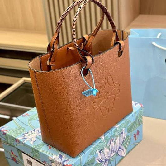 LOEWE – Women Bag | Premium Quality Handbag with Long Belt (Brown)