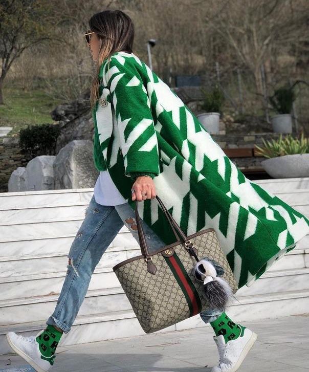 GUCCI OPHIDIA LARGE TOTE – Women Bag | GG Supreme Canvas & Leather Trim (Chocolate Beige)