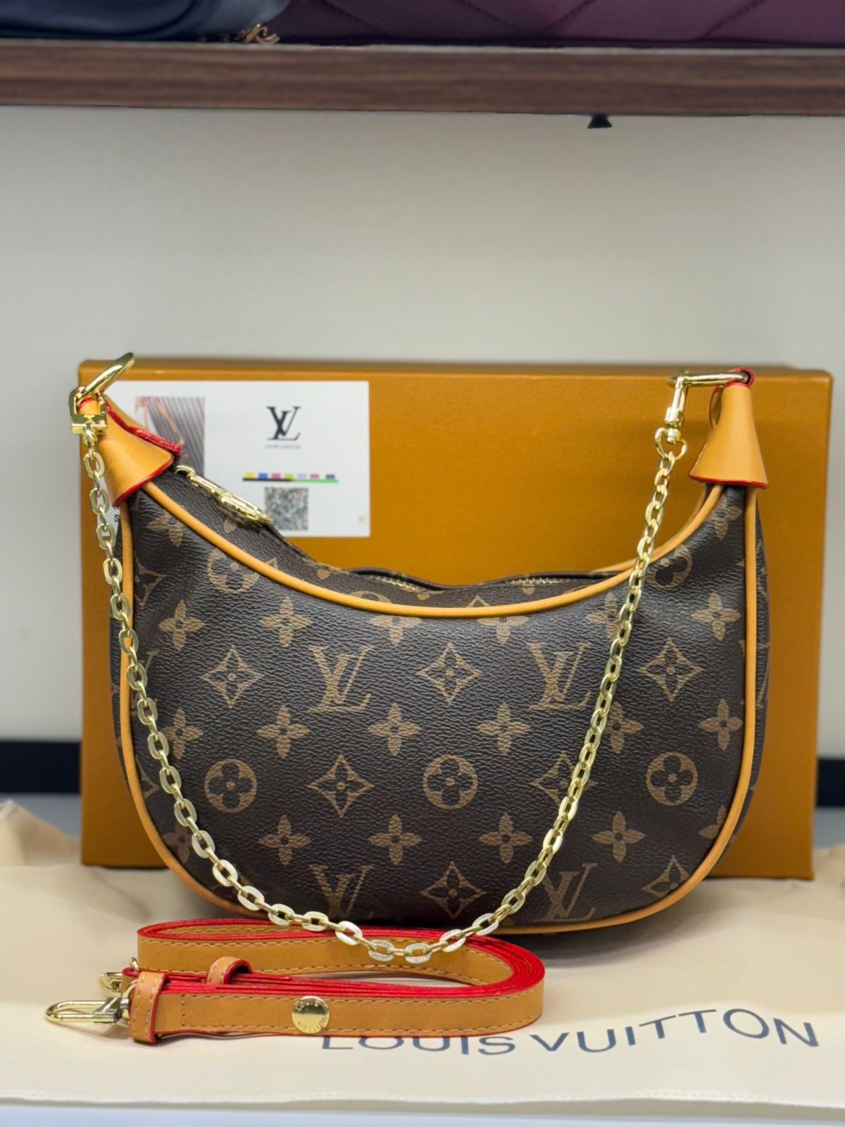 LOUIS VUITTON LOOP HOBO – Women Bag | Monogram & Monogram Reverse Canvas (Beige Brown)