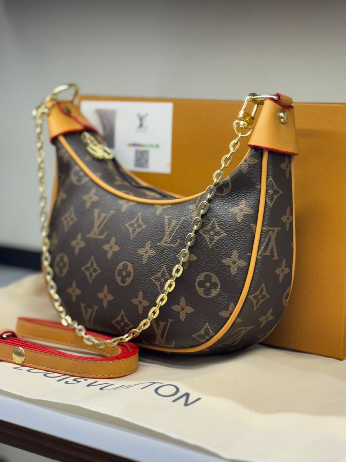 LOUIS VUITTON LOOP HOBO – Women Bag | Monogram & Monogram Reverse Canvas (Beige Brown)