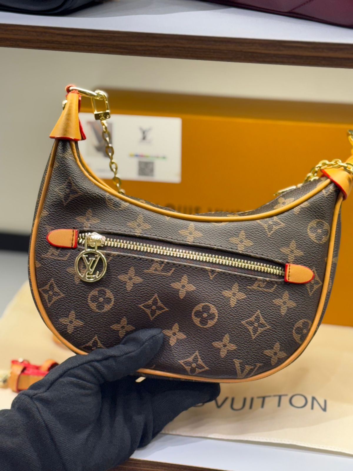 LOUIS VUITTON LOOP HOBO – Women Bag | Monogram & Monogram Reverse Canvas (Beige Brown)