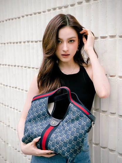 GUCCI – Women Bag | Luxury Handbag with Pouch | Complete Brand Packaging (Blue)