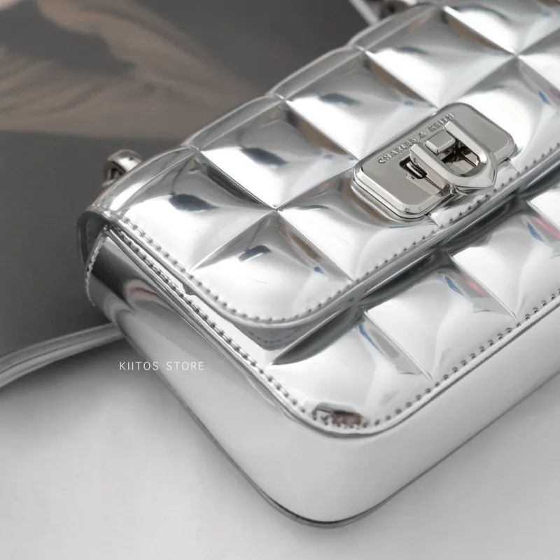 CHARLES & KEITH – Women Bag | New Design Official Model | Premium Quality (Silver)