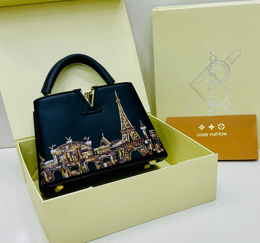 LOUIS VUITTON CAPUCINES – Women Bag | Premium Quality Luxury Handbag (Black Design-B)