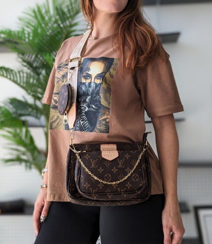 LOUIS VUITTON Multi Pochette Accessoires – Premium Women Bag | With Box & Dust Bag (Khaki)