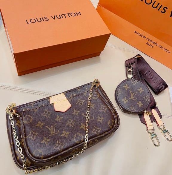 LOUIS VUITTON Multi Pochette Accessoires – Premium Women Bag | With Box & Dust Bag (Khaki)