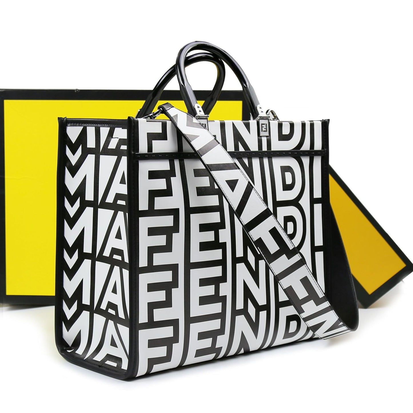 FENDI Women Bag – Premium Tote Bag | Master Series Quality (Black & White)