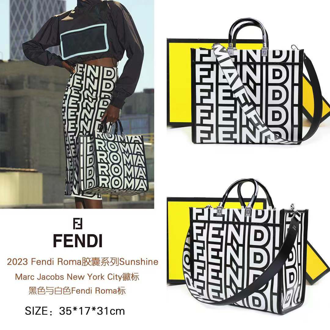 FENDI Women Bag – Premium Tote Bag | Master Series Quality (Black & White)